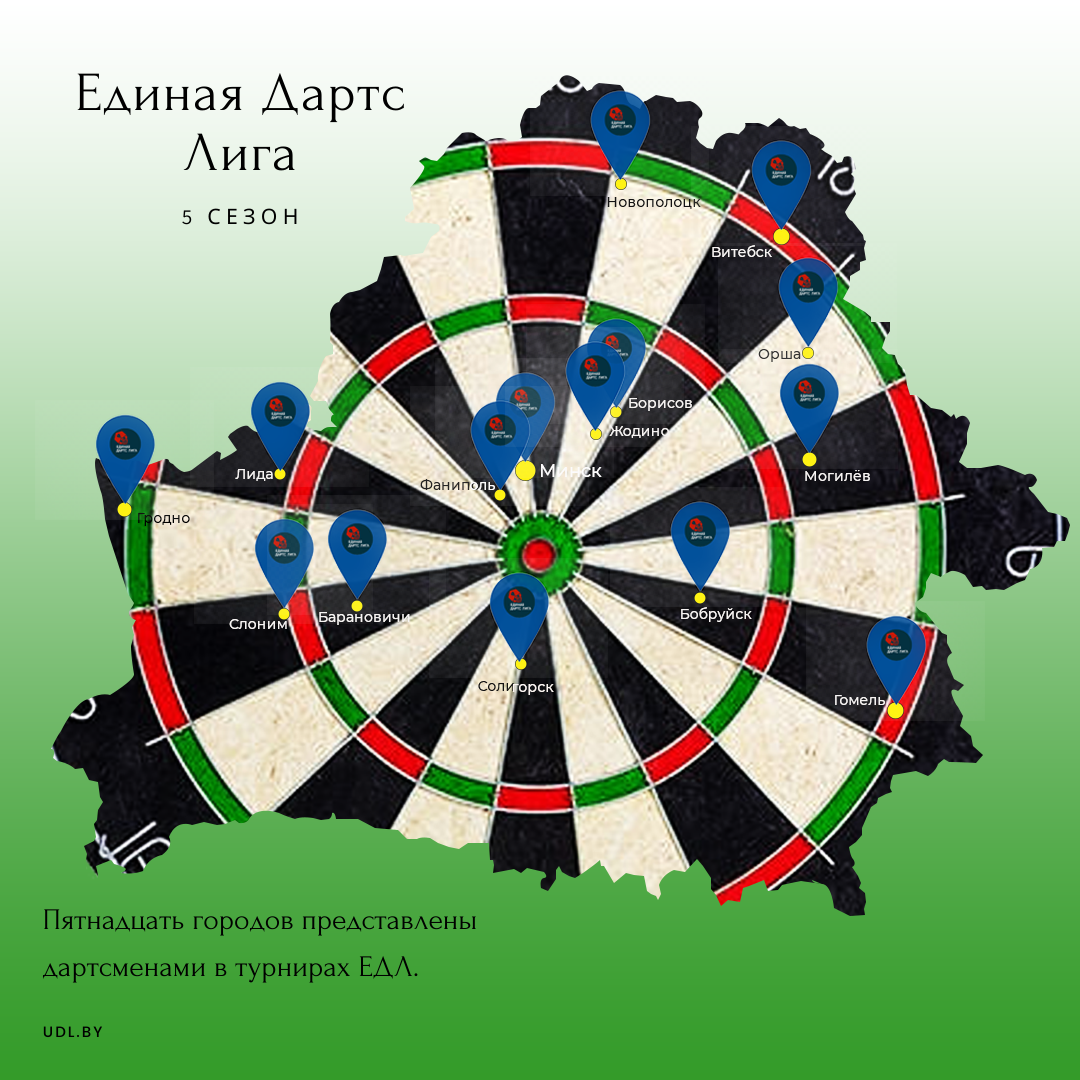ЕДЛ на карте Беларуси